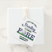 Étiquettes Cadeau Golf PAR-TEE 4e anniversaire (En situation)