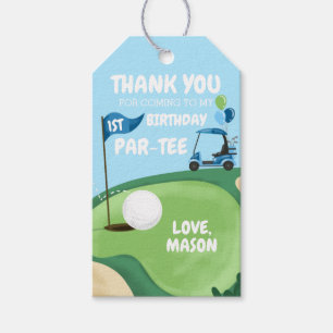 Étiquettes-cadeau Golf Par Tee Hole Golf Boy Anniversaire Merci