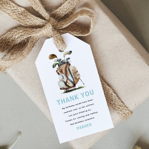 Étiquettes-cadeau Golf Partee Adulte Anniversaire
