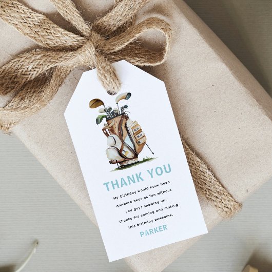 Étiquettes-cadeau Golf Partee Adulte Anniversaire