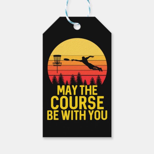 Étiquettes-cadeau Golf sur disque avec vous (Devant)