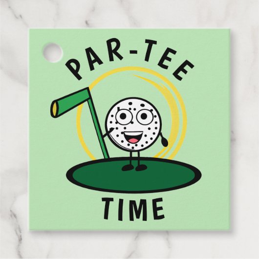 Étiquettes Cadeau Golfers Par-Tee Time (Devant)