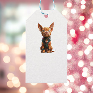 Étiquettes-cadeau Good Boy Christmas Chien White Tags cadeaux