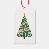 Étiquettes-cadeau Good Tidings and Cheer and To Hell With This Year (Devant)