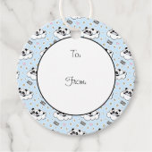 Étiquettes Cadeau Goodnight Sleeping Panda Bear (Devant)