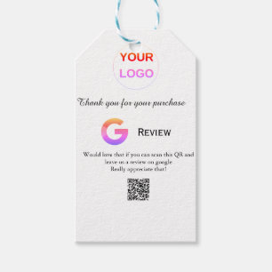 Étiquettes-cadeau Google examen logo de l'entreprise Analyser QR exa