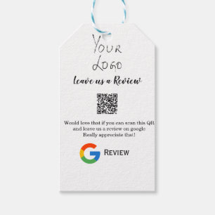 Étiquettes-cadeau Google examen logo de l'entreprise Analyser QR exa