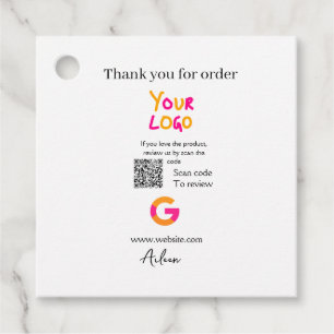 Étiquettes Cadeau Google examen logo entreprise site Web scanner cod