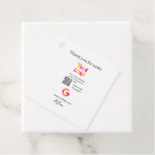 Étiquettes Cadeau Google examen logo entreprise site Web scanner cod (En situation)