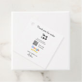 Étiquettes Cadeau Google examen logo entreprise site Web scanner cod (En situation)