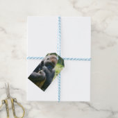 Étiquettes-cadeau Gorille D'Argent Et Sa Couverture (Avec de laficelle)