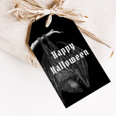 Étiquettes-cadeau Gothic Bats Bonne fête d'Halloween