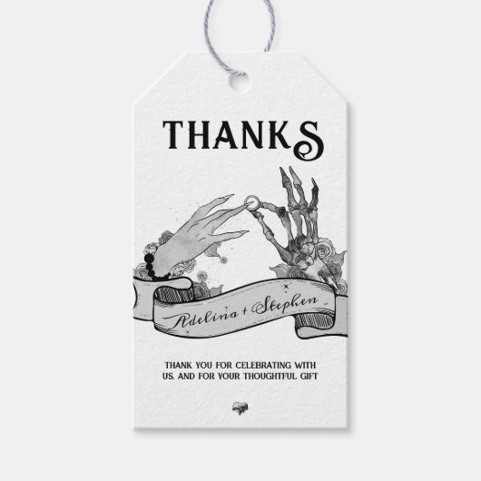 Étiquettes-cadeau Gothic Bride ou mourir jusqu'à la mort Week-end d' (Devant)