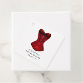 Étiquettes Cadeau Gothique iridescent rouge cramoisi Sorcière (En situation)