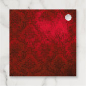 Étiquettes Cadeau Gothique iridescent rouge cramoisi Sorcière (Dos)