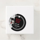 Étiquettes Cadeau Gothique, motard ou rock merci mariage (En situation)