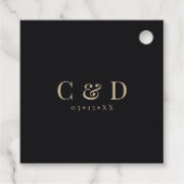 Étiquettes Cadeau Gothique Rouge & Or Floral Spiderweb Merci (Dos)