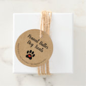 Étiquettes Cadeau Gourmande Naturelle Chien Rustique Treat (En situation)