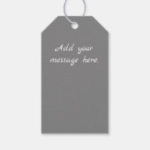 Étiquettes-cadeau gouttelettes d'eau roses chaudes (Dos)