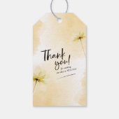 Étiquettes-cadeau Grace de l'heure d'or et Merci de Mariage Monogram (Dos)