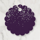 Étiquettes Cadeau Gracias Cercle À Paille Note, Merci Argent (Dos)