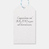 Étiquettes-cadeau Graduation 2020 (Dos)