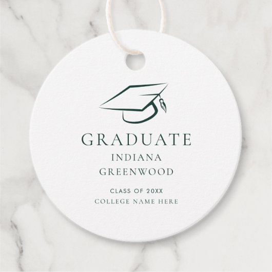 Étiquettes Cadeau Graduation 2024 Parti Moderne (Devant)