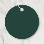 Étiquettes Cadeau Graduation 2024 Script vert moderne (Dos)