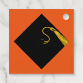 Étiquettes Cadeau Graduation 2025 Orange (Dos)