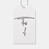 Étiquettes-cadeau Graduation Centerpiece Grad Party 2025 Décoration (Dos)