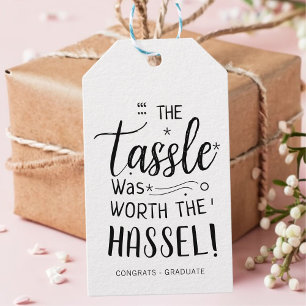 Étiquettes-cadeau Graduation Le Tassel Vaut La Faveur Hassle