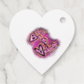 Étiquettes Cadeau Graffiti de la Saint Valentin (Dos)