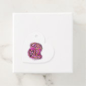 Étiquettes Cadeau Graffiti de la Saint Valentin (En situation)