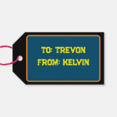 Étiquettes-cadeau Graffiti mur heureux anniversaire (Dos (Horizontal))