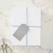Étiquettes-cadeau Grainy Grey Texture d'art (Avec de laficelle)