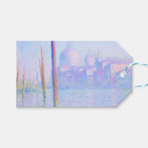 Étiquettes-cadeau Grand Canal à Venise (par Claude Monet)