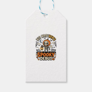 Étiquettes-cadeau Grande Frère d'Halloween Spooky Début