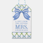 Étiquettes-cadeau Grandmillennial Topiary | Future Mrs (Devant)