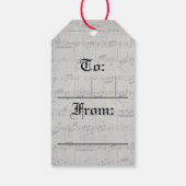 Étiquettes-cadeau Grands compositeurs Ludwig van Beethoven (Dos)