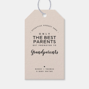 Étiquettes-cadeau Grands-parents Faire-part de grossesse personnal