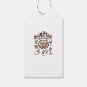 Étiquettes-cadeau Graphique botanique de Jésus Plantes bibliques Jés