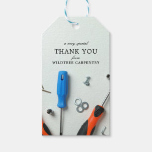 Étiquettes-cadeau Grappe de construction Un Merci spécial