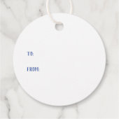 Étiquettes Cadeau Grec Mal Eye Bleu (Dos)