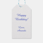 Étiquettes-cadeau Greece Blue and White (Dos)