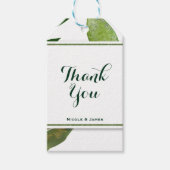 Étiquettes-cadeau Green Botanical Glam Plante Feuilles Élégant maria (Devant)