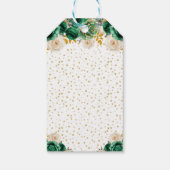 Étiquettes-cadeau Green Floral Princess Joyeux anniversaire (Dos)