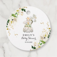 Green Gold Safari Animaux Conduite Par Baby shower
