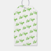 Étiquettes-cadeau Green Las Vegas Sparkles Mariage Bienvenue (Dos)