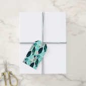 Étiquettes-cadeau green leaf (Avec de la ficelle)