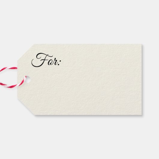 Étiquettes-cadeau Green Very Joyeux Noël Nom de famille (Dos Horizontal)